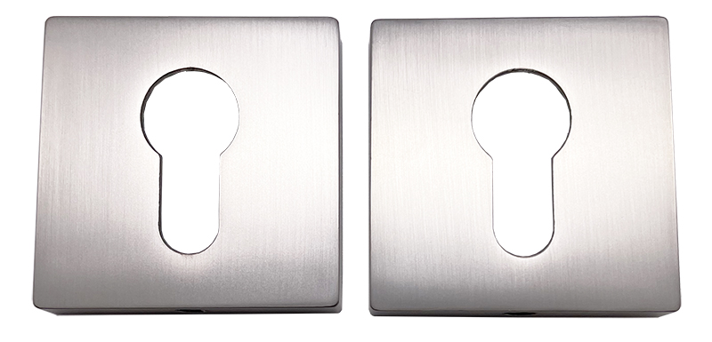 Накладка моно-квадрат на цилиндр (Полированный никель)