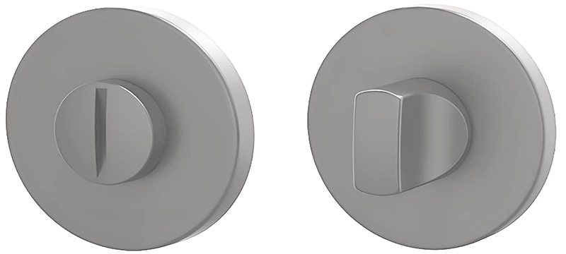 Завертка моно-круг сантехническая (Матовый хром)