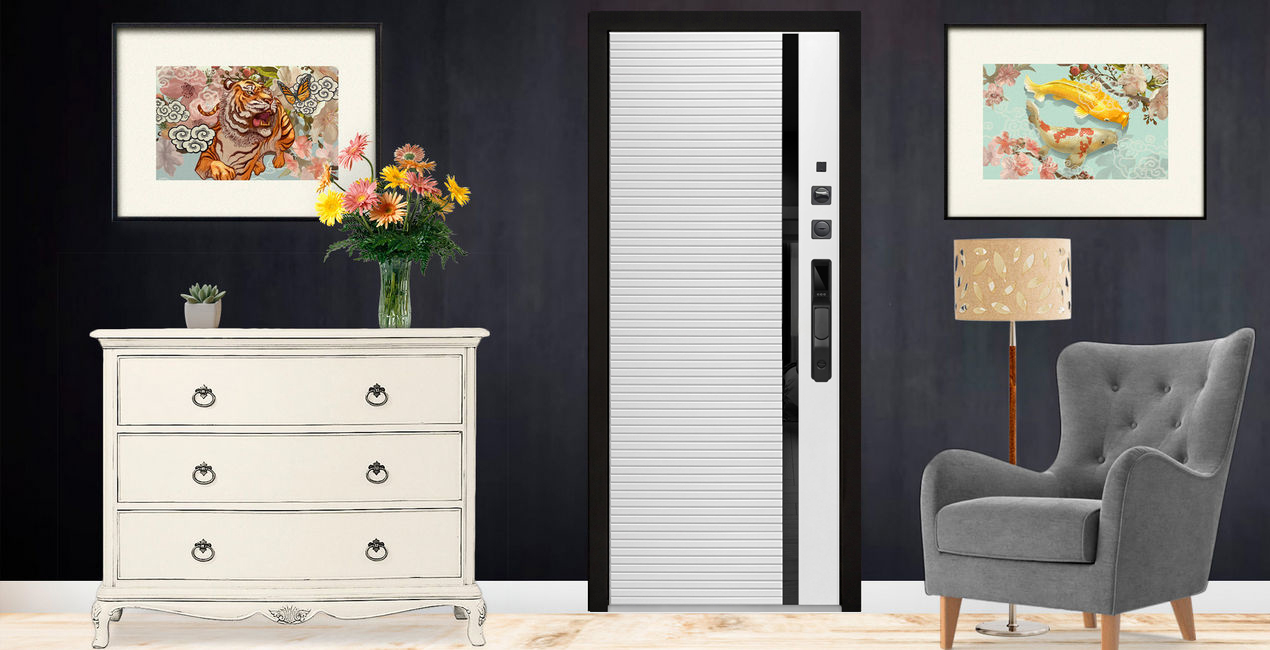 Металлическая дверь серии Рельеф