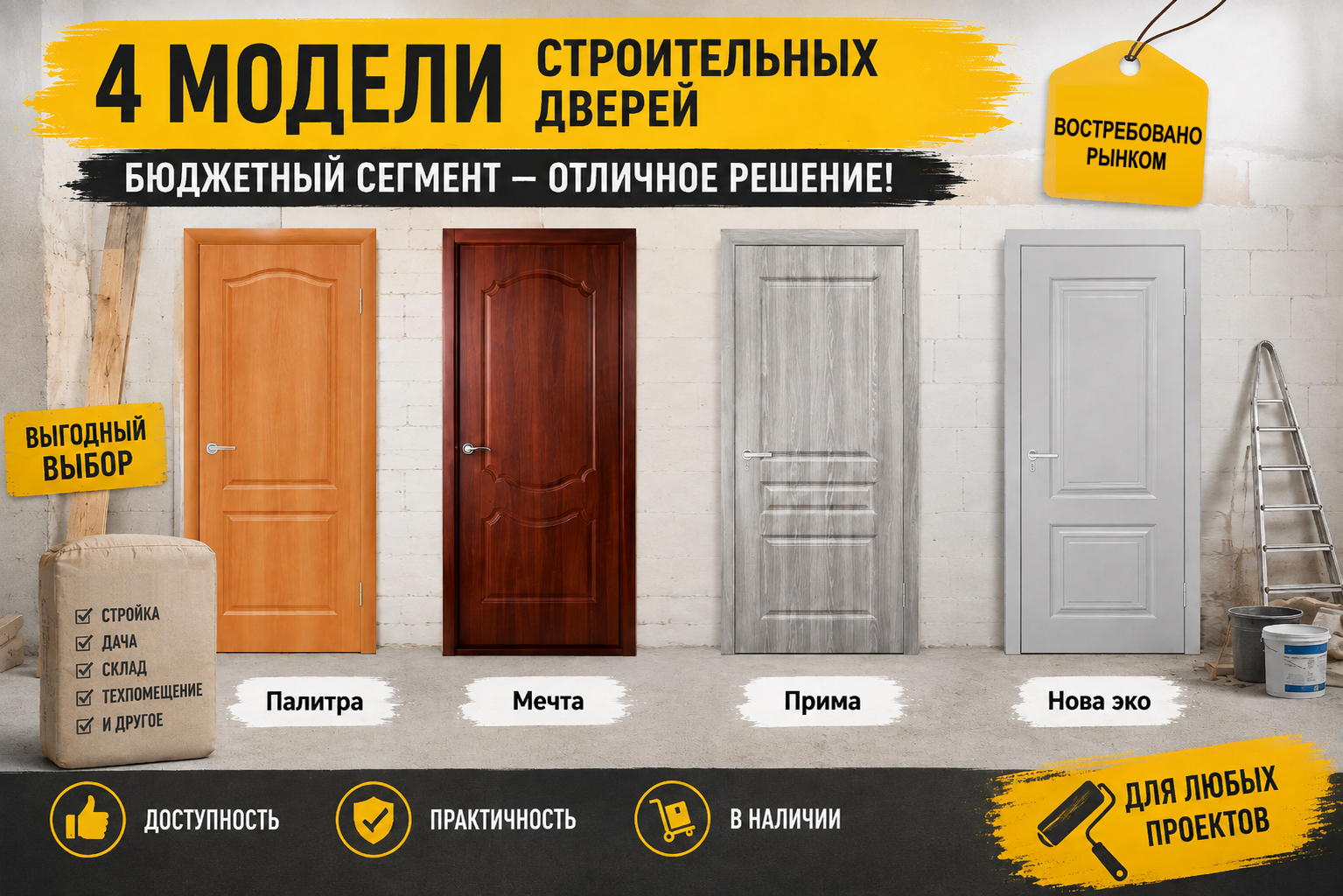 Строительные двери