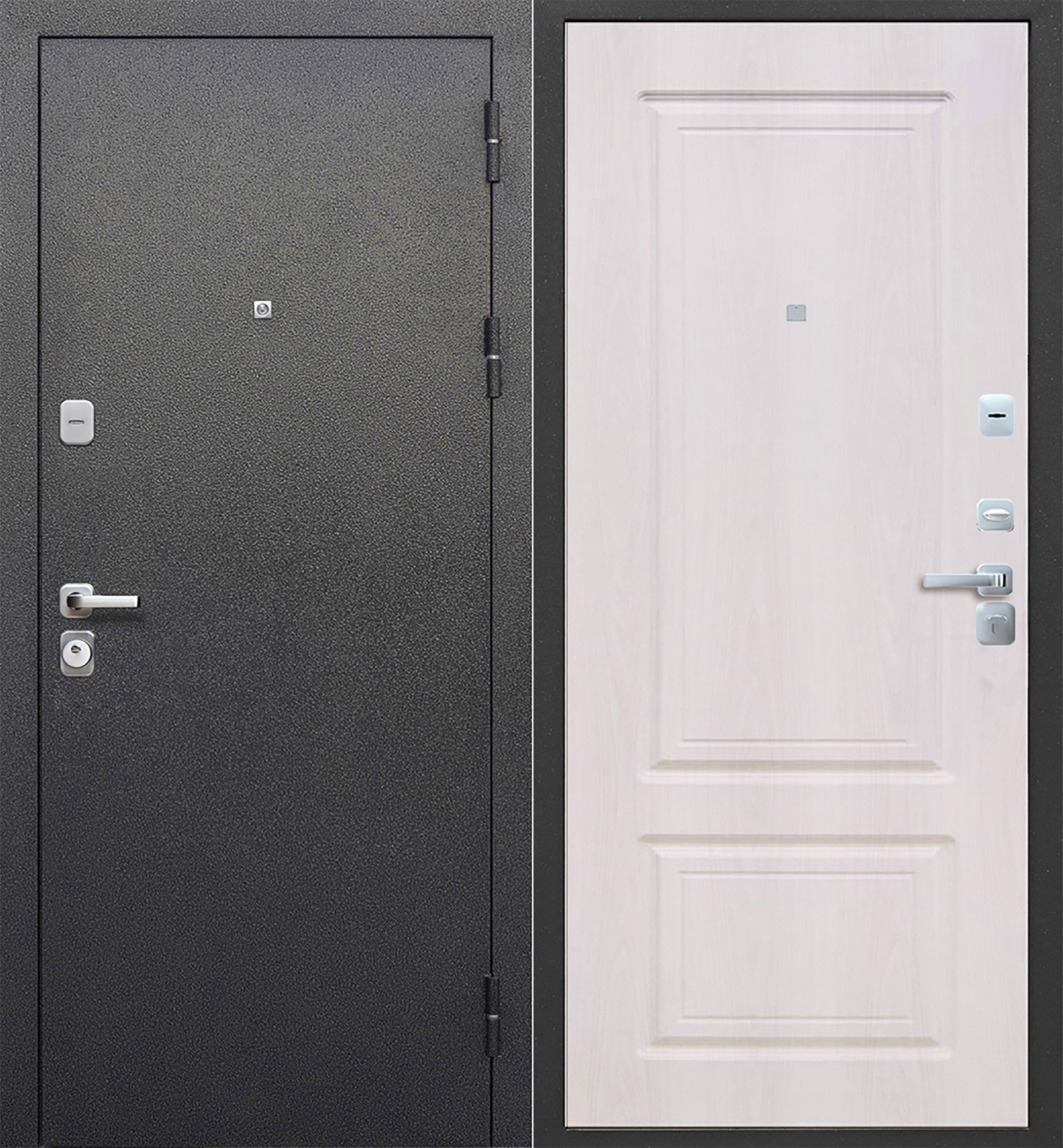 Толстяк Мет/МДФ (Букле черный/белый ясень)